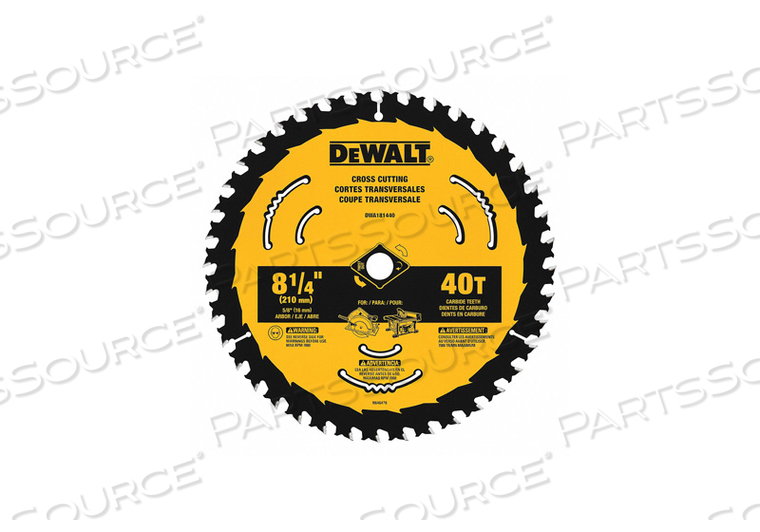 CIRCULAR SAW BLADE BLADE DIA 8-1/4 IN. 