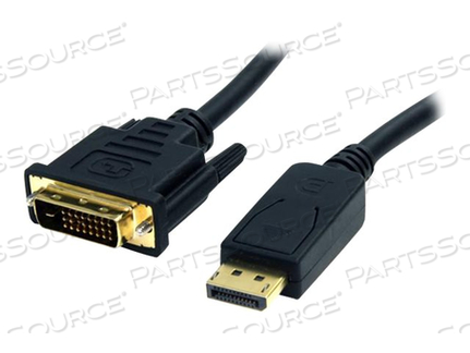 6FT PASSIVE DP 1.2 TO DVI-D SINGLE-LINK CABLE CONNECTS DVI MONITOR, 1920X1200/10 by StarTech.com Ltd. 6FT PASSIVE DP 1.2 TO DVI-D SINGLE-LINK CABLE CONNECTS DVI MONITOR, 1920X1200/10 by StarTech.com Ltd.