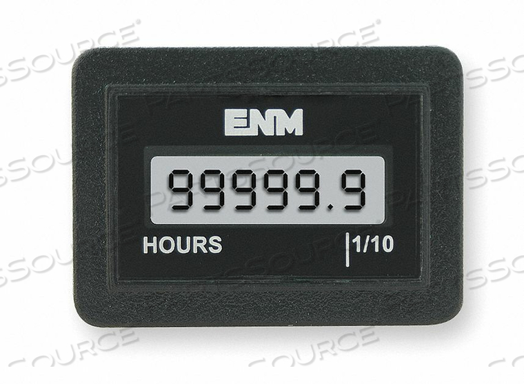 HOUR METER LCD FLUSH RECTANGULAR by ENM HOUR METER LCD FLUSH RECTANGULAR by ENM