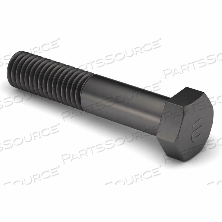 5/8-11 X 2-1/2" HEX HEAD CAP SCREW - GRADE 8 - PARTIAL THREAD - UNC - STEEL - PLAIN - PKG OF 10 