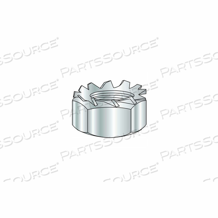 5-40 HEX KEPS K-LOCK NUT - STEEL - ZINC PLATED - UNC - PKG OF 100 by Titan Fasteners
