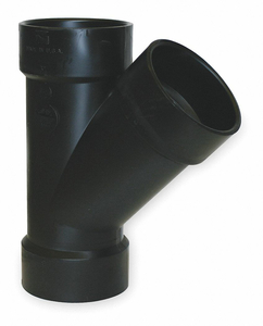 WYE, 4 IN X 4 IN X 4 IN FITTING PIPE SIZE, SCHEDULE 40, BLACK by Charlotte Pipe And Foundry Co.