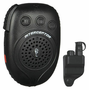 INTERCEPTOR SPEAKER MICROPHONE BLACK by Earphone Connection