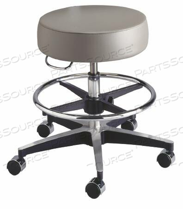 EXAM STOOL BACKLESS PNEUMATIC HEIGHT ADJUSTMENT 5 CASTERS AZURE BLUE by McKesson EXAM STOOL BACKLESS PNEUMATIC HEIGHT ADJUSTMENT 5 CASTERS AZURE BLUE by McKesson