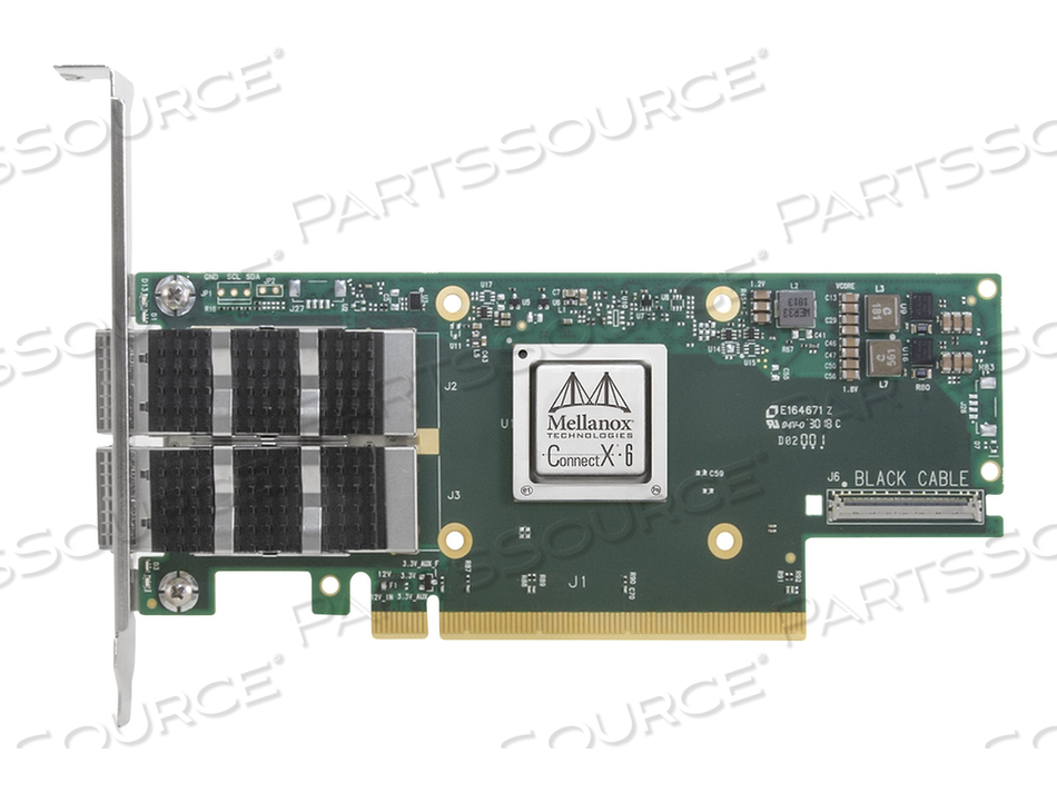 MELLANOX CONNECTX-6 VPI MCX653106A-ECAT, SINGLE PACK, NETWORK ADAPTER, PCIE 4.0 X16, 100GB ETHERNET / 100GB INFINIBAND QSFP56 X 2 by NVIDIA