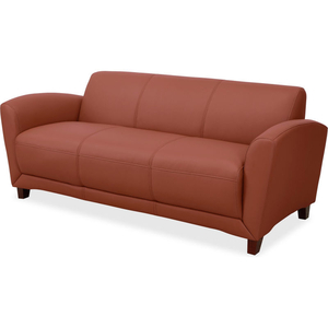 RECEPTION SEATING COLLECTION SOFA - MAHOGANY by Lorell