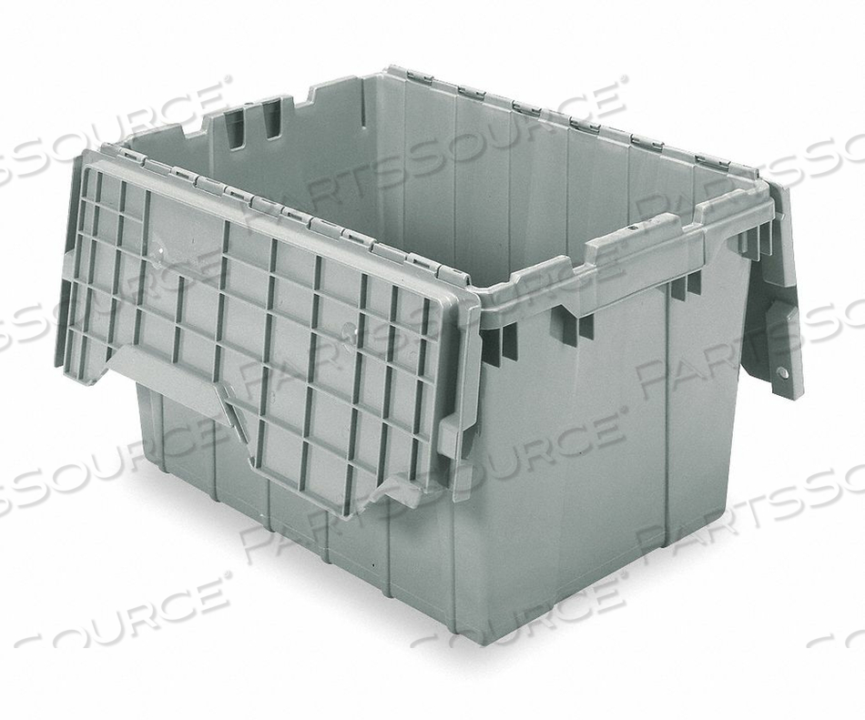 ATTACHED LID CONTAINER 1.62 CU FT GRAY by Akro-Mils / Myers Industries, Inc ATTACHED LID CONTAINER 1.62 CU FT GRAY by Akro-Mils / Myers Industries, Inc