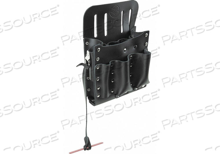 TOOL POUCH, LEATHER, 10-POCKETS, TAPE THONG by Klein Tools TOOL POUCH, LEATHER, 10-POCKETS, TAPE THONG by Klein Tools