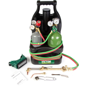 VICTOR MODEL G-150-100-CPT VICTOR OXYFUEL PORTABLE TOTE LT DUTY ACETYLENE WELDING OUTFIT by Victor