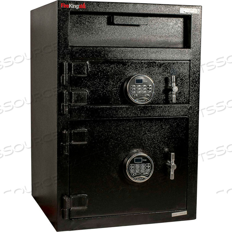 MAIL BOX DROP SAFE 20"W X 20"D X 30"H ELECTRONIC LOCK 1.35 CU. FT. BLACK 