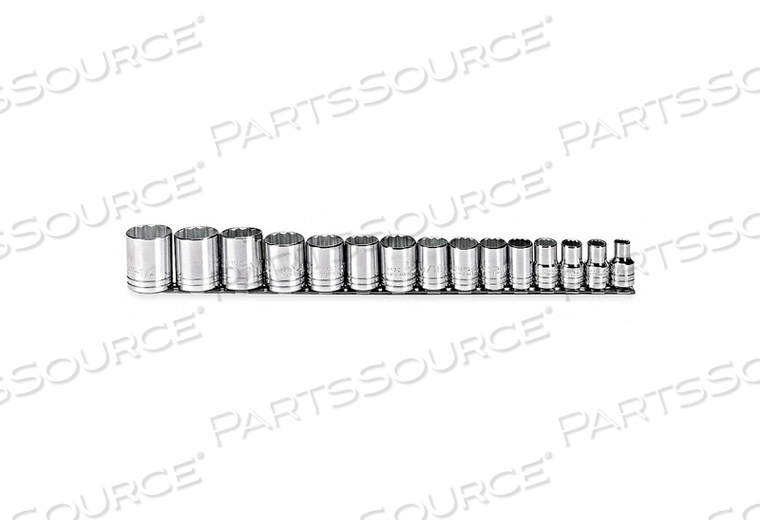 SOCKET SET SAE 1/2 IN DR 15 PC by Proto