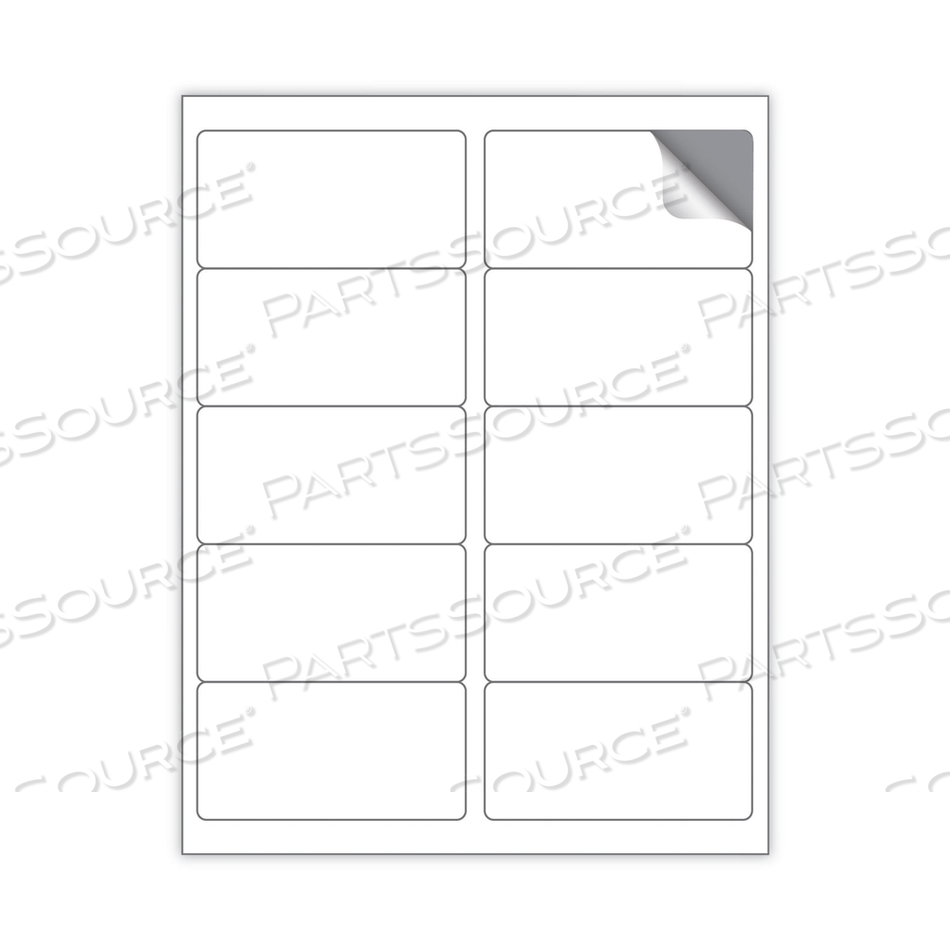 WHITE ALL-PURPOSE LABELS, 2 X 4, 1000/BOX by Maco WHITE ALL-PURPOSE LABELS, 2 X 4, 1000/BOX by Maco