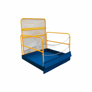 FORKLIFT LOADING PLATFORM ATTACHMENT, RAILS & REAR SCREEN by Vestil Manufacturing Corp.
