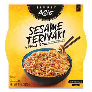 SIMPLY ASIA SESAME TERIYAKI NOODLE BOWL, 8.5 OZ, 6/CARTON by McCormick