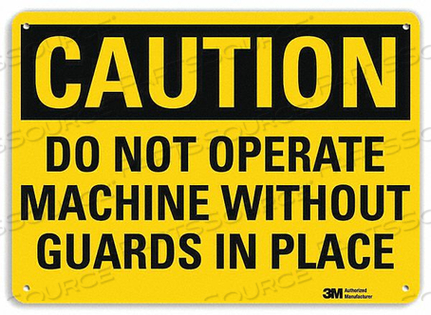 SAFETY SIGN NOT OPERATE MACHINE 10IN.H by Lyle Signs Inc.