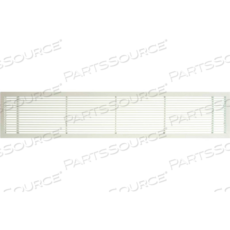 AG10 SERIES 4" X 48" SOLID ALUM FIXED BAR SUPPLY/RETURN AIR VENT GRILLE, WHITE-MATTE by Giumenta Corp-Architectural Grille AG10 SERIES 4" X 48" SOLID ALUM FIXED BAR SUPPLY/RETURN AIR VENT GRILLE, WHITE-MATTE by Giumenta Corp-Architectural Grille