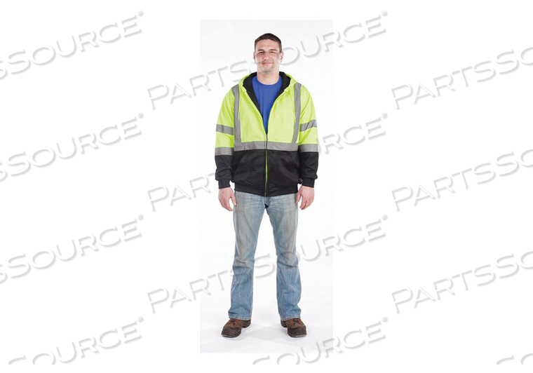 CLASS 3 ZIP HOODED SOFTSHELL TALL L by Utility Pro Wear