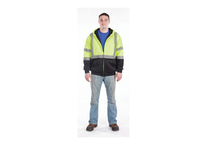 CLASS 3 ZIP HOODED SOFTSHELL TALL L by Utility Pro Wear