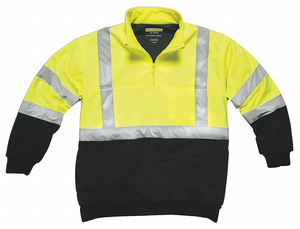 HI-VIZ SWEATSHIRT YLW/BLK POLYMIDE 3XL by Utility Pro Wear