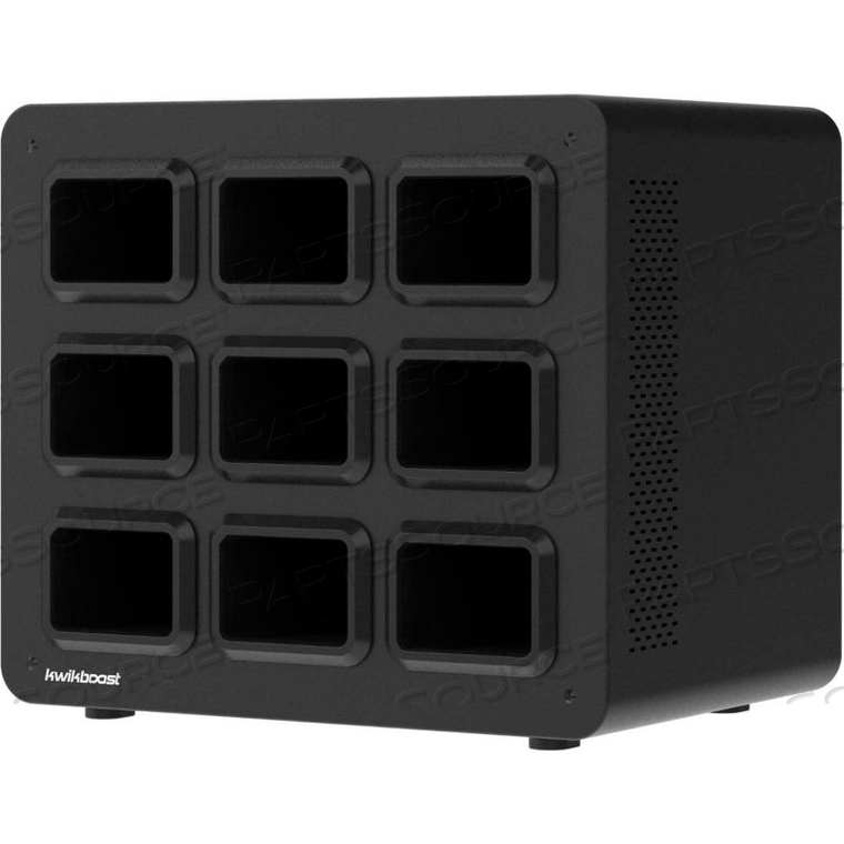 KWIKBOOST EDGEPOWER 9-BAY BASE CHARGING STATION by Luxor KWIKBOOST EDGEPOWER 9-BAY BASE CHARGING STATION by Luxor
