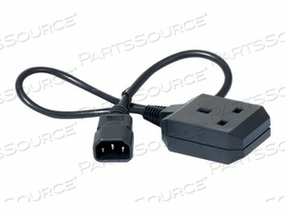 POWER CORD, C14 TO BS1363 (UK), 0.6M by APC / American Power Conversion POWER CORD, C14 TO BS1363 (UK), 0.6M by APC / American Power Conversion