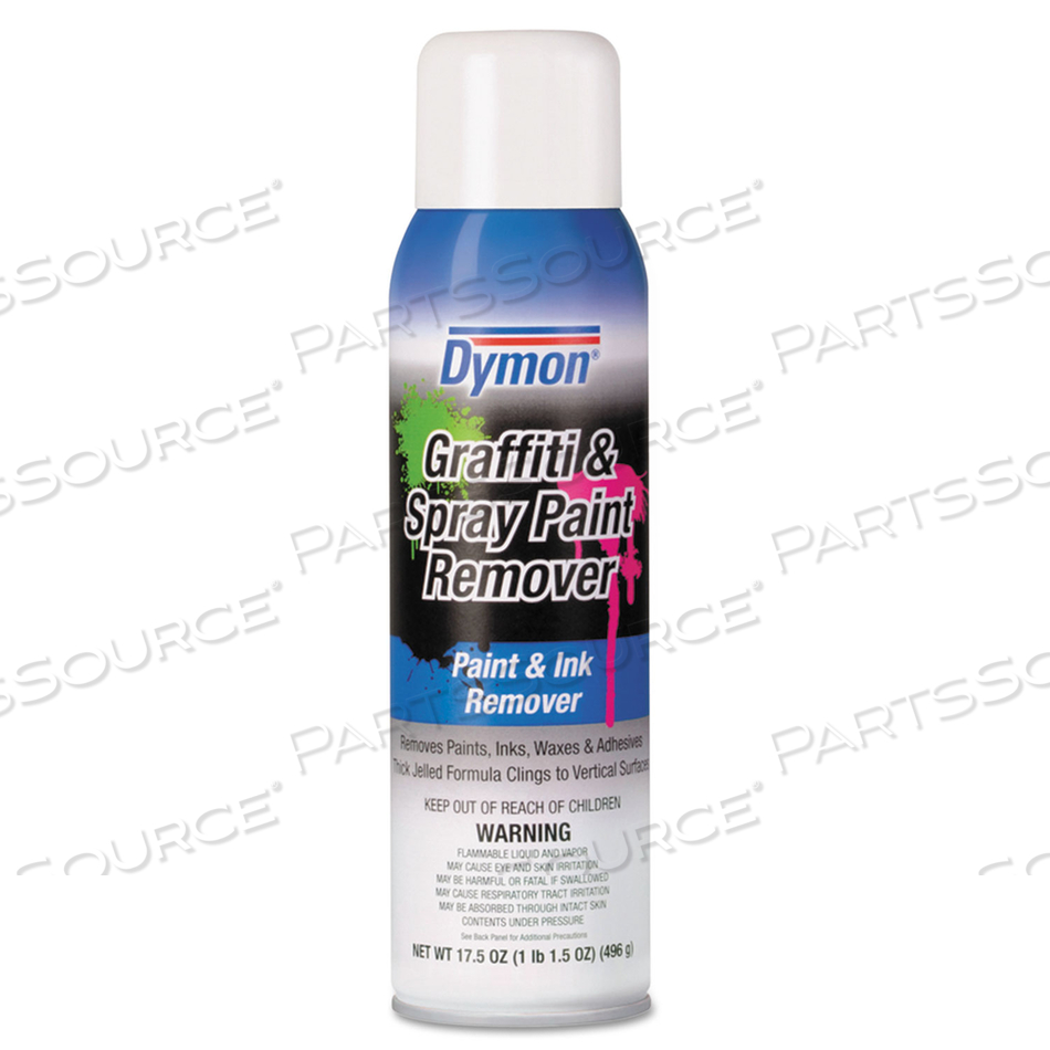 GRAFFITI/PAINT REMOVER, JELLED FORMULA, 17.5 OZ AEROSOL SPRAY by Dymon GRAFFITI/PAINT REMOVER, JELLED FORMULA, 17.5 OZ AEROSOL SPRAY by Dymon