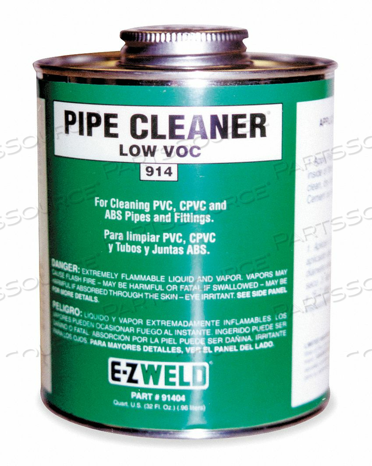 CLEANER 16 OZ CLEAR PVC CPVC ABS by E-Z Weld