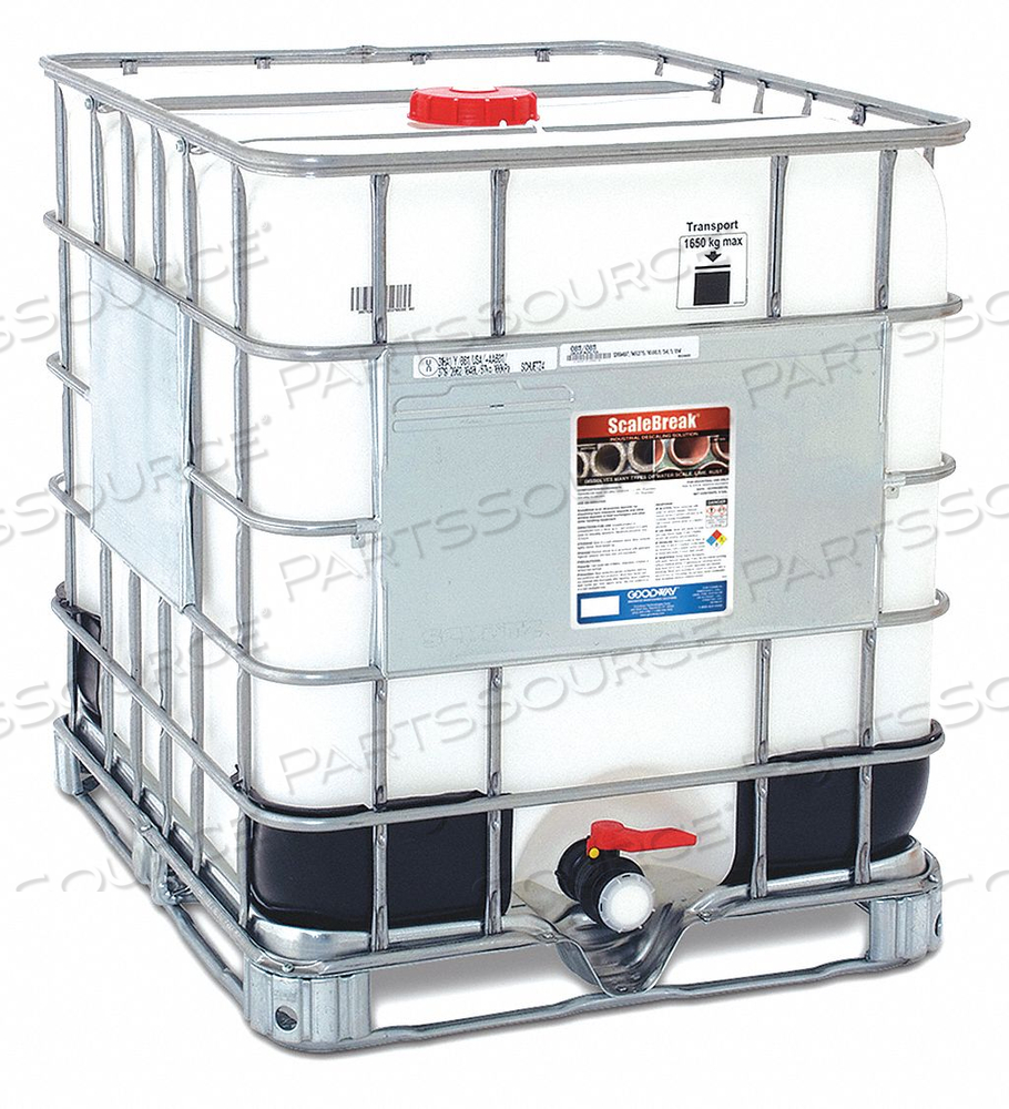 DESCALING SOLUTION ORANGE 275 GAL TOTE by goodway DESCALING SOLUTION ORANGE 275 GAL TOTE by goodway