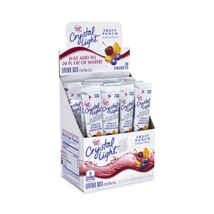 ON-THE-GO SUGAR-FREE DRINK MIX, FRUIT PUNCH, 0.12 OZ SINGLE-SERVING TUBES, 30/PK, 2 PACKS/BOX by Crystal Light