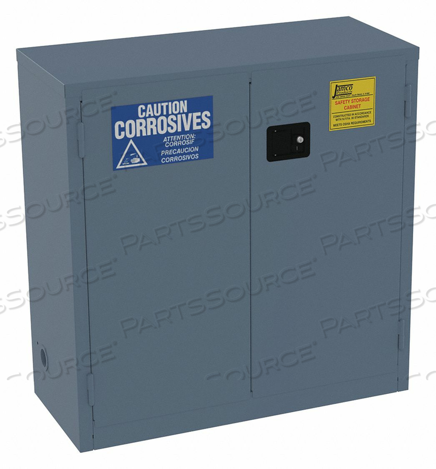 CORROSIVE SAFETY CABINET 30 GAL. BLUE by Jamco