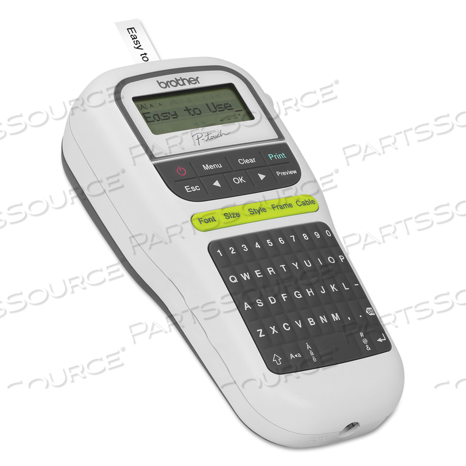 PT-H110 EASY PORTABLE LABEL MAKER, 2 LINES, 4.5 X 6.13 X 2.5 by Brother PT-H110 EASY PORTABLE LABEL MAKER, 2 LINES, 4.5 X 6.13 X 2.5 by Brother