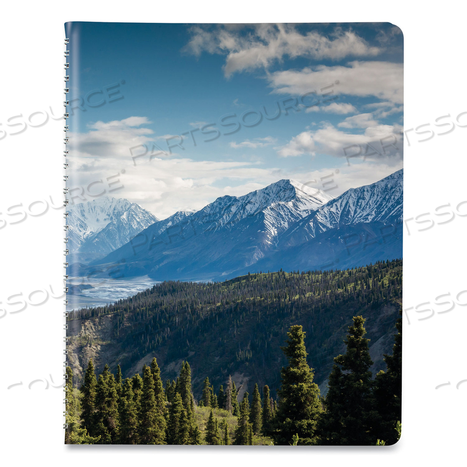 MOUNTAINS WEEKLY APPOINTMENT BOOK, MOUNTAINS PHOTOGRAPHY, 11 X 8.5, BLUE/GREEN COVER, 12-MONTH (JAN TO DEC): 2023 