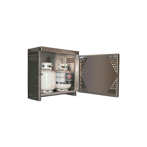 ALUMINUM VERTICAL GAS CYLINDER CABINET - 2 CYLINDER CAPACITY, MANUAL CLOSE by Securall