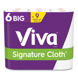 SIGNATURE CLOTH CHOOSE-A-SHEET KITCHEN ROLL PAPER TOWELS, 2-PLY, 11 X 5.9, WHITE, 78 SHEETS/ROLL, 6 ROLL/PACK, 4 PACKS/CARTON by Viva