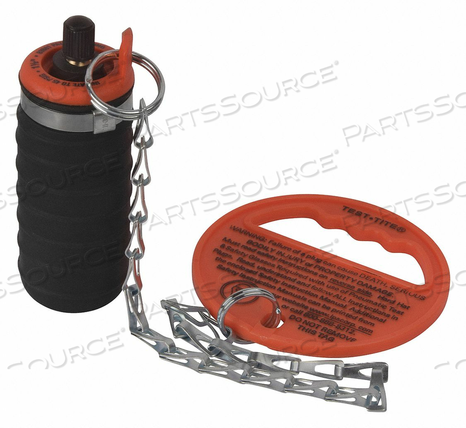 TEST PLUG RUBBER PNEUMATIC 1-1/2 SIZE by Test-Tite TEST PLUG RUBBER PNEUMATIC 1-1/2 SIZE by Test-Tite
