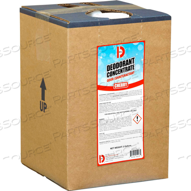 DEODORANT CONCENTRATE - CHERRY 5 GALLON PAIL by Big D