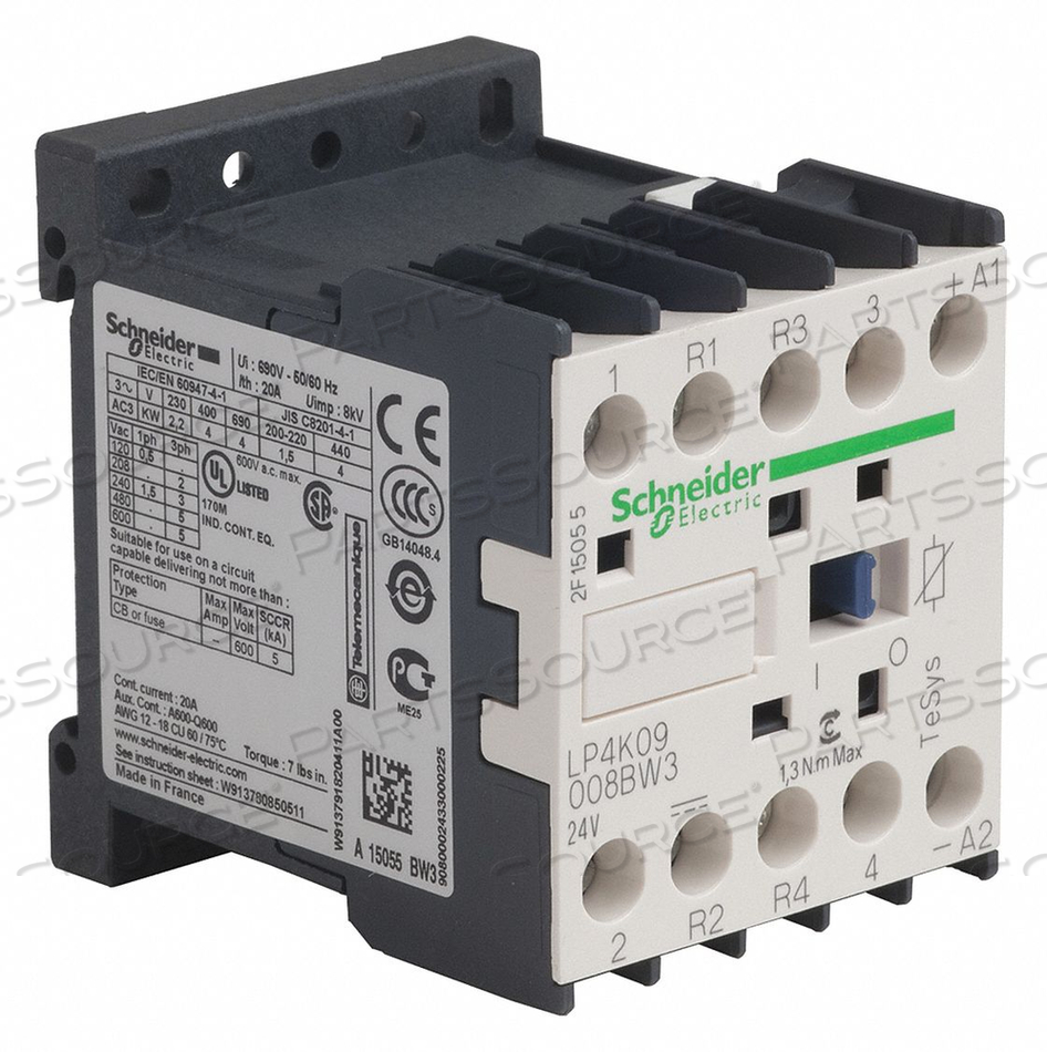 IEC MAGNETIC CONTACTOR 24VDC COIL 9A by APC / American Power Conversion