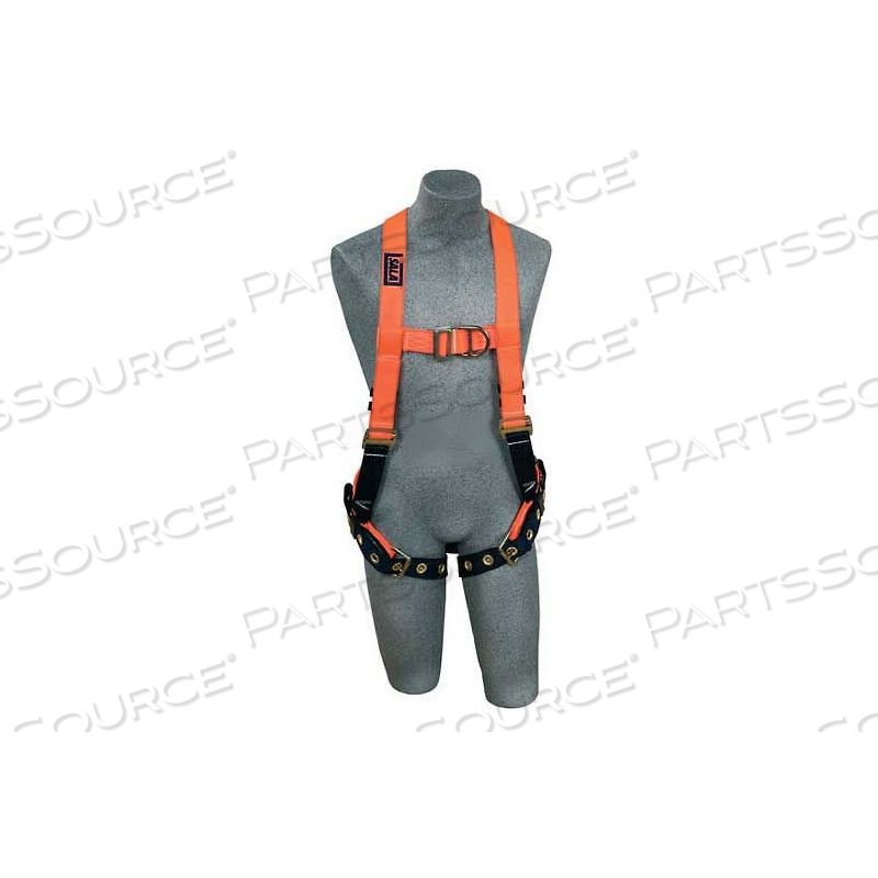HI-VISIBILITY ORANGE VEST STYLE HARNESS, FRONT/BACK D-RING, MEDIUM by 3M Consumer HI-VISIBILITY ORANGE VEST STYLE HARNESS, FRONT/BACK D-RING, MEDIUM by 3M Consumer