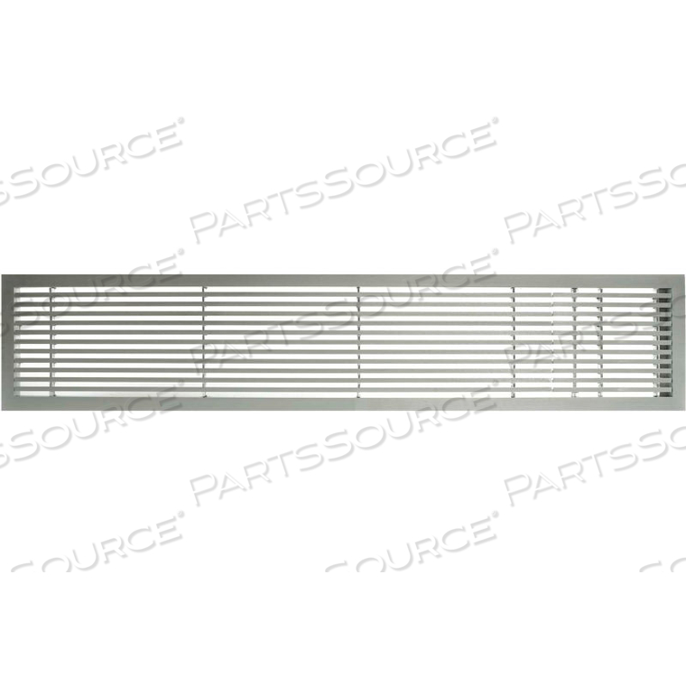 AG20 SERIES 6" X 36" SOLID ALUM FIXED BAR SUPPLY/RETURN AIR VENT GRILLE, BRUSHED SATIN W/RIGHT DOOR by Giumenta Corp-Architectural Grille AG20 SERIES 6" X 36" SOLID ALUM FIXED BAR SUPPLY/RETURN AIR VENT GRILLE, BRUSHED SATIN W/RIGHT DOOR by Giumenta Corp-Architectural Grille