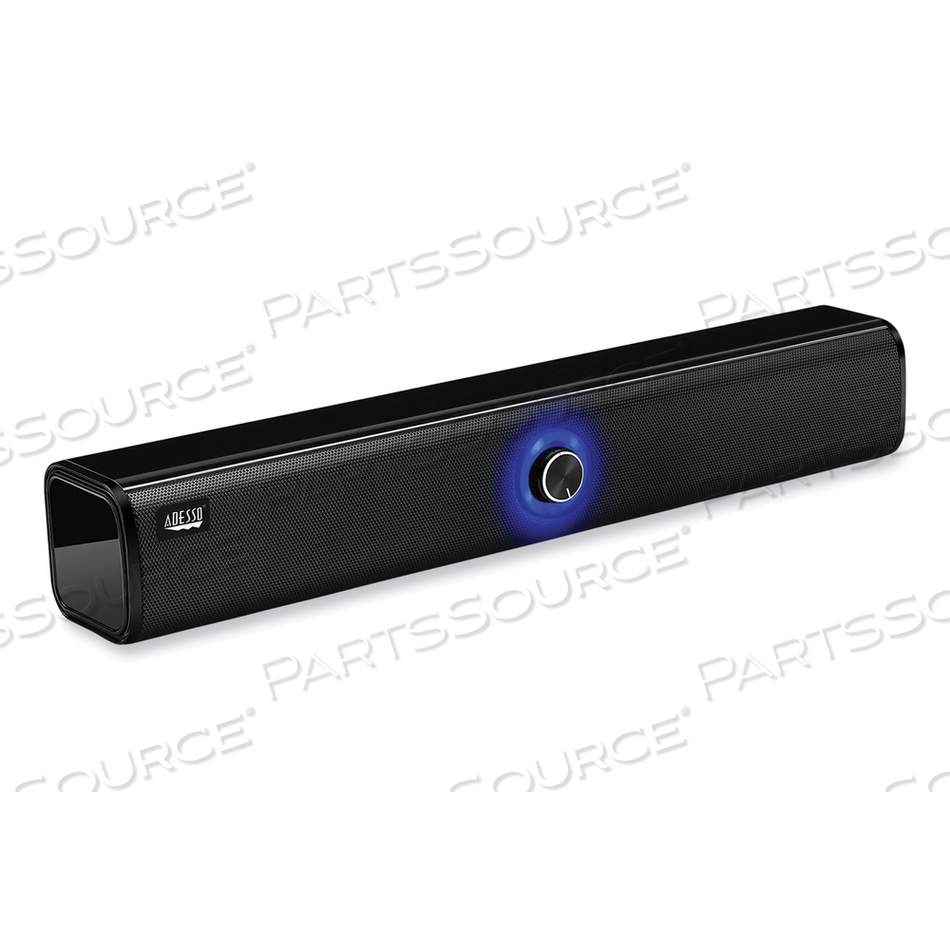 WIRELESS MULTIMEDIA SOUNDBAR SPEAKER 20W XTREAM S6, BLACK by Adesso, Inc.