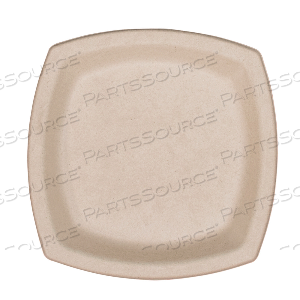 COMPOSTABLE FIBER DINNERWARE, PROPLANET SEAL, PLATE, 6.7 X 6.7, TAN by Dart Container Corporation