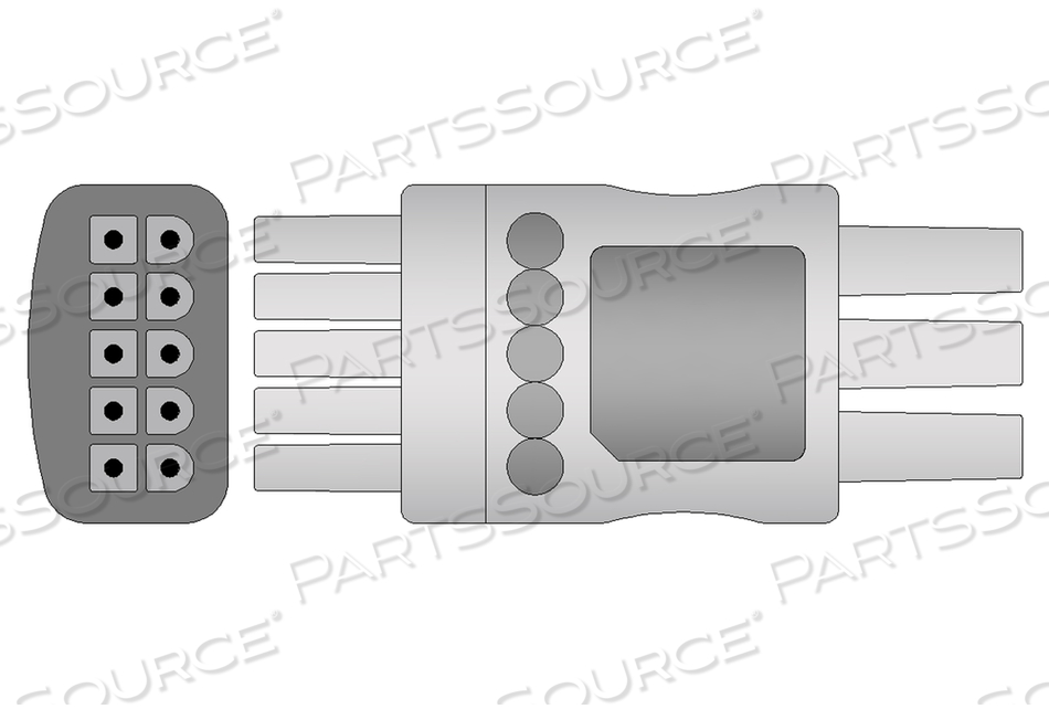 3 LEAD 24" REUSABLE ECG LEADWIRE by Mindray North America