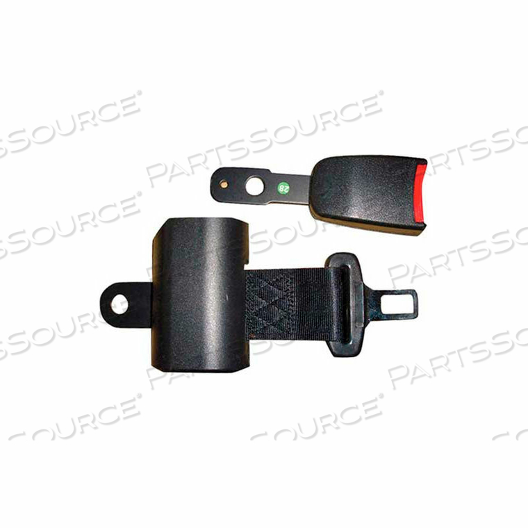 STANDARD BLACK REPLACEMENT FORKLIFT SEAT BELT 16TA30026 by Big Joe - Big Lift LLC