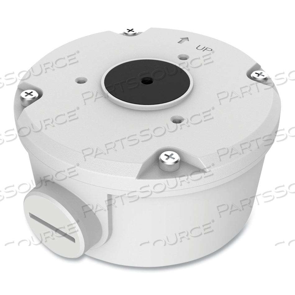 BULLET CAMERA JUNCTION BOX, 4.11 X 4.11 X 2.15, WHITE 