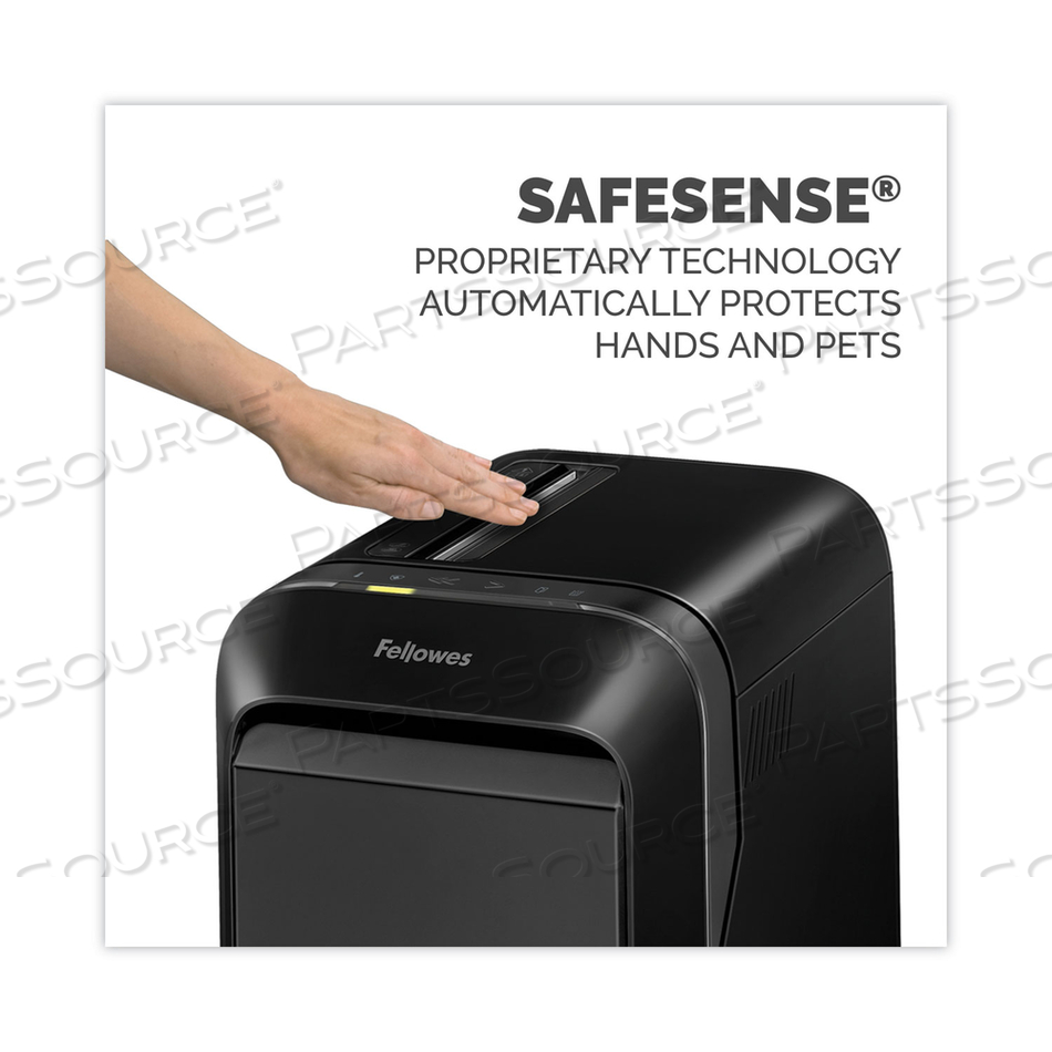 POWERSHRED LX220 MICRO-CUT SHREDDER, 20 MANUAL SHEET CAPACITY, BLACK by Fellowes POWERSHRED LX220 MICRO-CUT SHREDDER, 20 MANUAL SHEET CAPACITY, BLACK by Fellowes