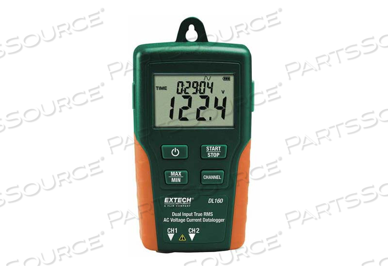 DUAL INPUT TRUE RMS AC VOLTAGE/CURRENT DATALOGGER, 10TO600V0.1V by Extech Instruments DUAL INPUT TRUE RMS AC VOLTAGE/CURRENT DATALOGGER, 10TO600V0.1V by Extech Instruments