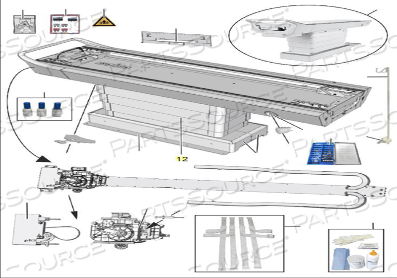 TABLE COLUMN COMPLETE FIX COVER FOR MRI SCANNER by Siemens Medical Solutions