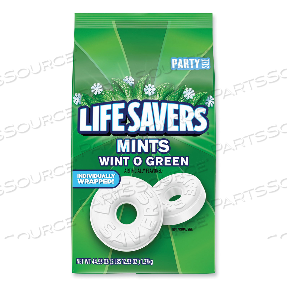 HARD CANDY MINTS, WINT-O-GREEN, 44.93 OZ BAG by Lifesavers HARD CANDY MINTS, WINT-O-GREEN, 44.93 OZ BAG by Lifesavers