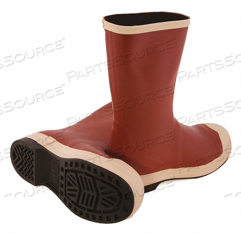 G3090 RUBBER BOOT MEN'S 13 MID-CALF RED PR by Tingley Rubber