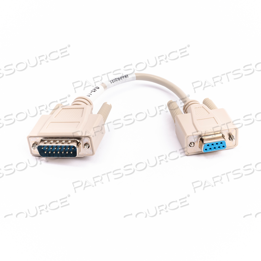 PATIENT MONITORING DEVICE SERIAL CABLE; DB15 MALE TO DB9 FEMALE 